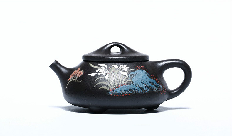 石瓢手工紫砂壺，精致典雅紫砂壺